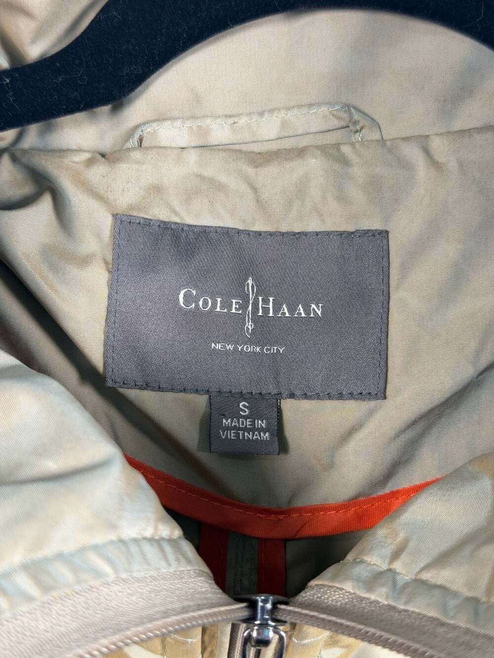Trench Coat Cole Haan Jacket Womens Large - Picture 2 of 9
